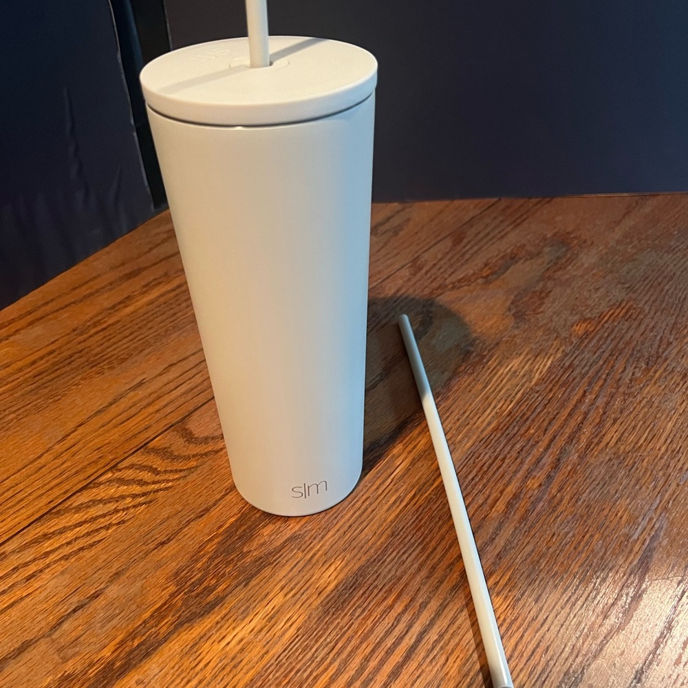 Simple Modern Muddy Grey Tumbler with Extra Straw